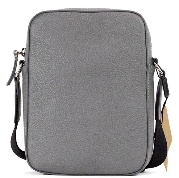 🩶BURBERRY GRAY EMBOSSED LEATHER THORNTON CROSSBODY BAG - Picture 3 of 10